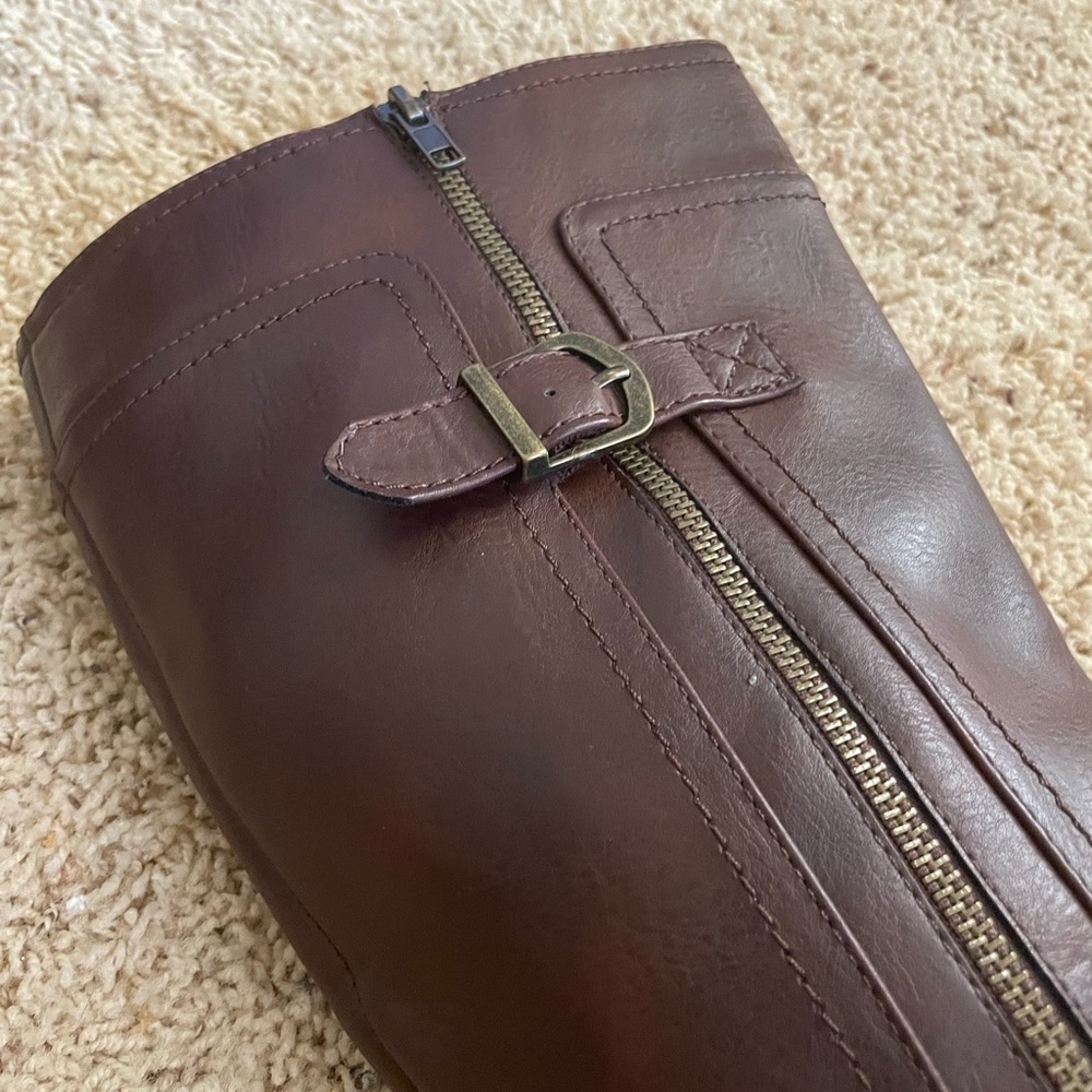 Brown Leather Rider Boots - Picture 7 of 7